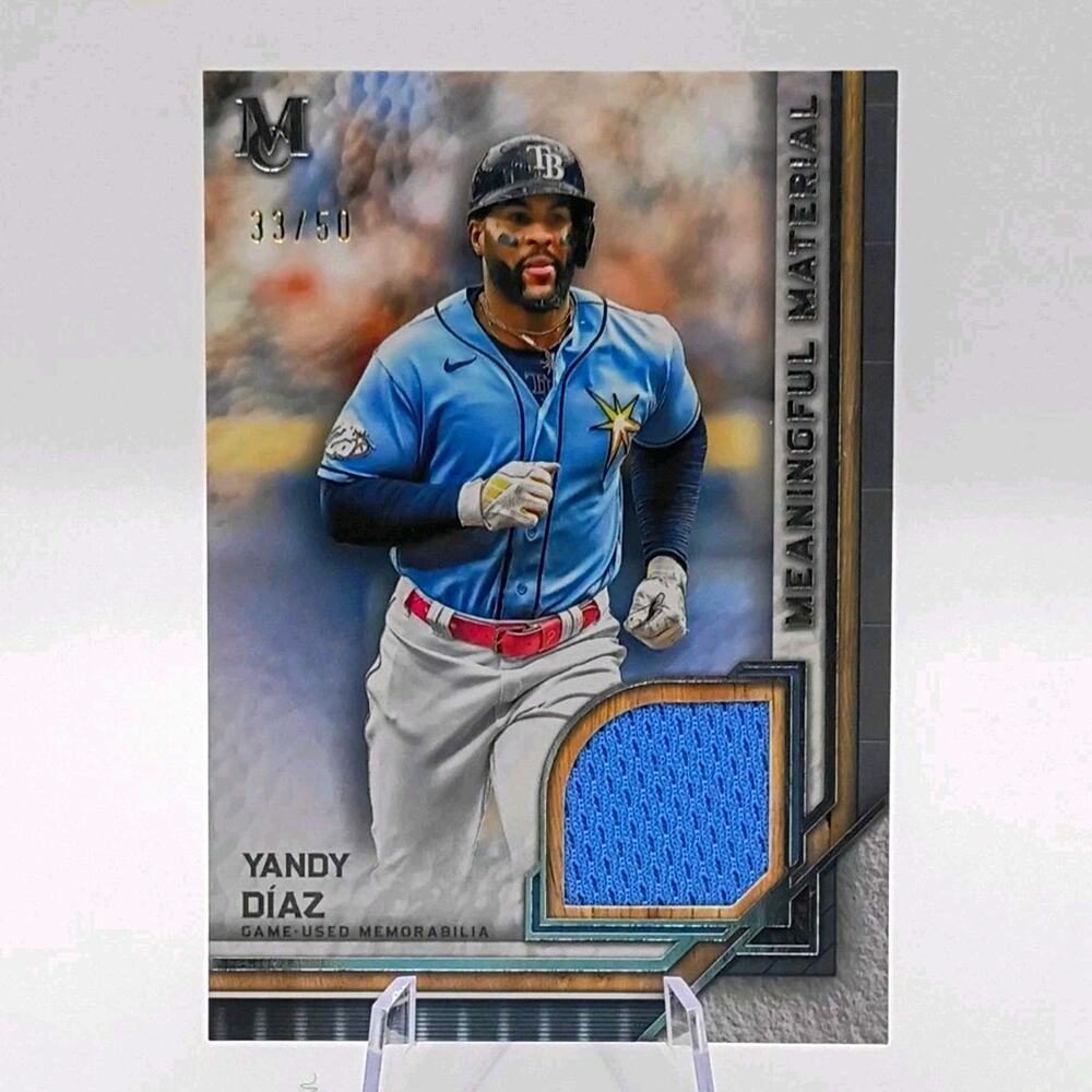2023 Topps Museum Yandy Diaz MMR-YD Meaningful Materials /50 Game Used